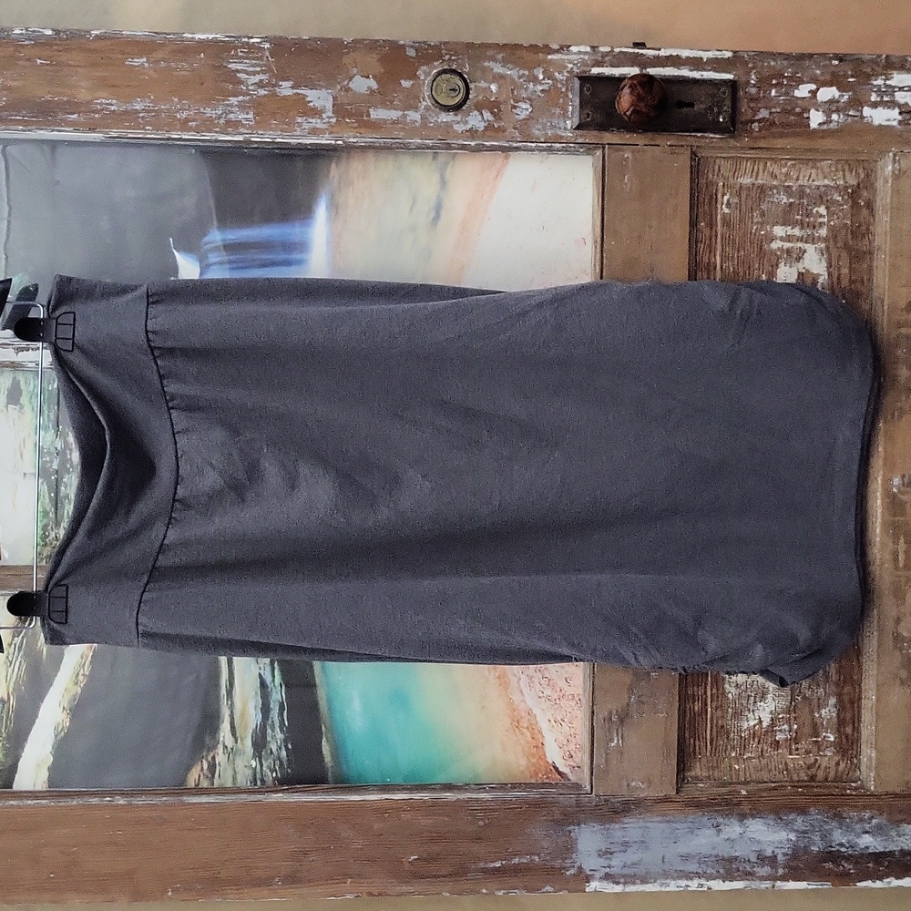 Alyx Gray Midi Pencil Skirt Stretchy Jersey Fabric Size XL